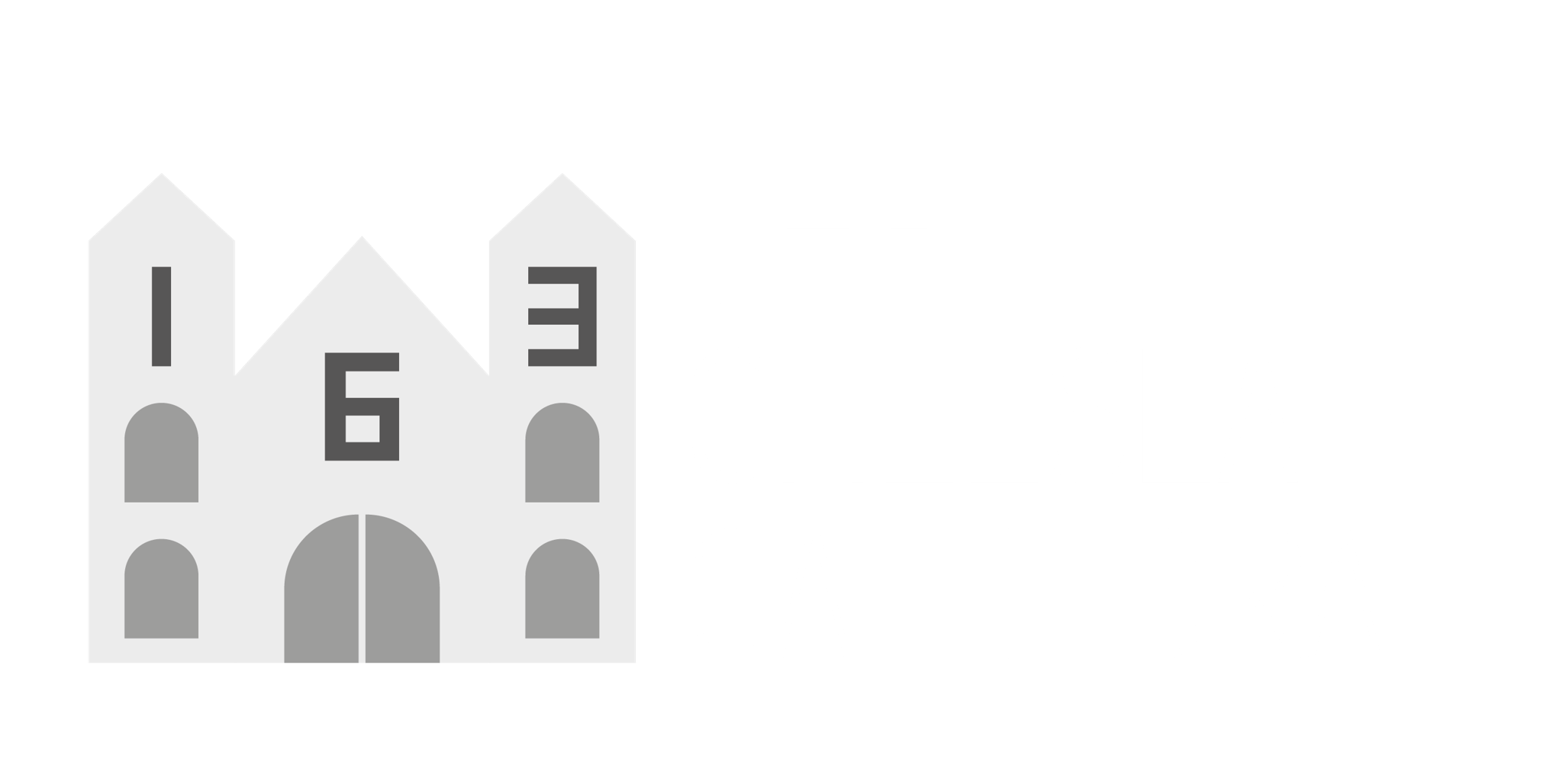 The Chelsea Cathedral project logo on a black background